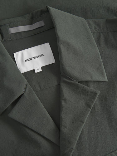Overshirt mit Falten-Taschen Grün