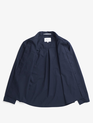Overshirt aus elastischem Twill mit Solotex Blau