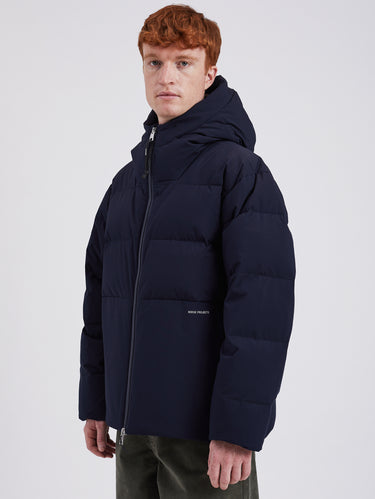 Short Down Jacket in Asger Membrane Blue