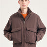 NORSE PROJECTS-Bomber in Tessuto Windstopper Marrone-TRYME Shop
