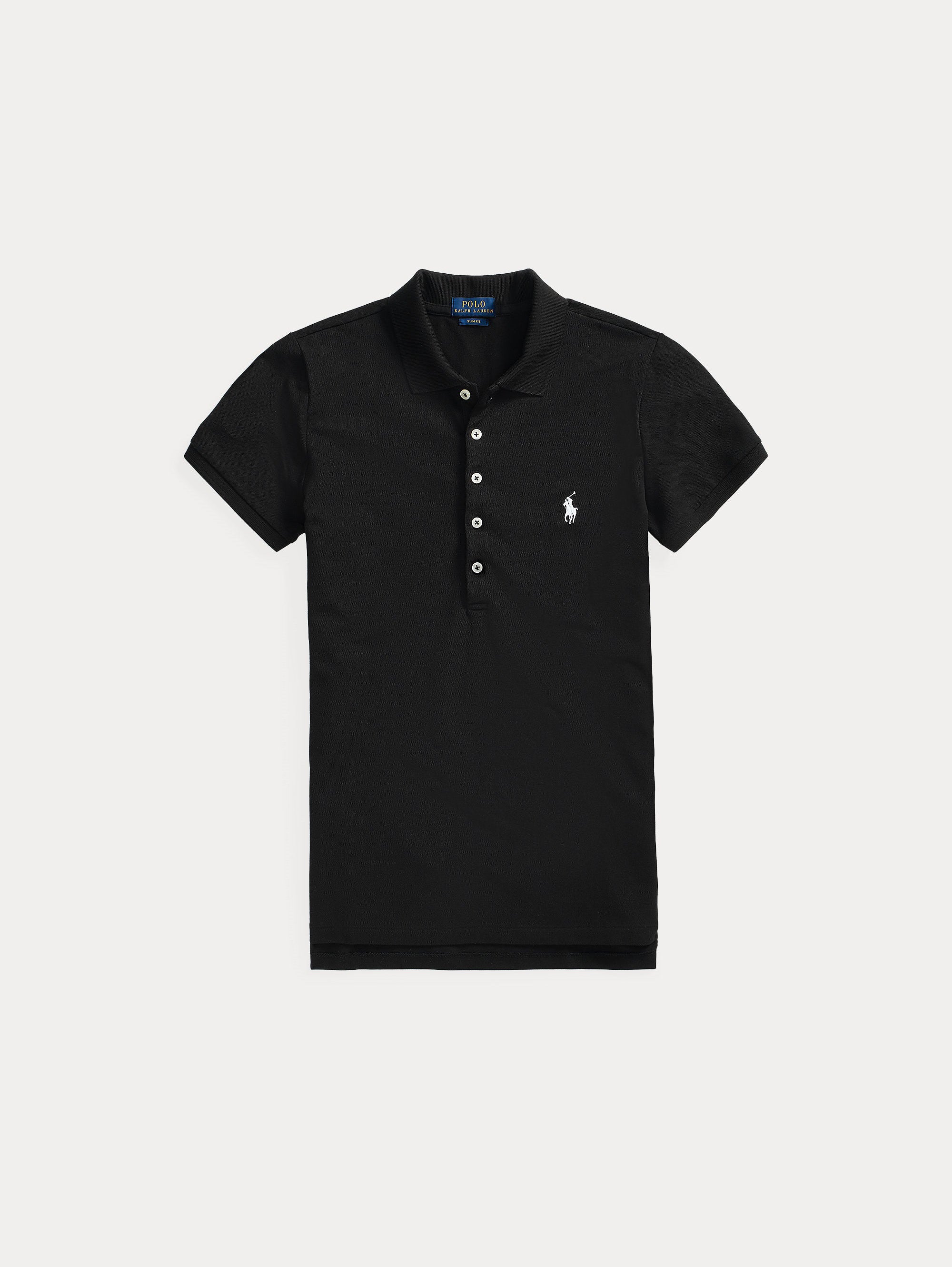 Short Sleeve Slim Fit Polo Shirt Black