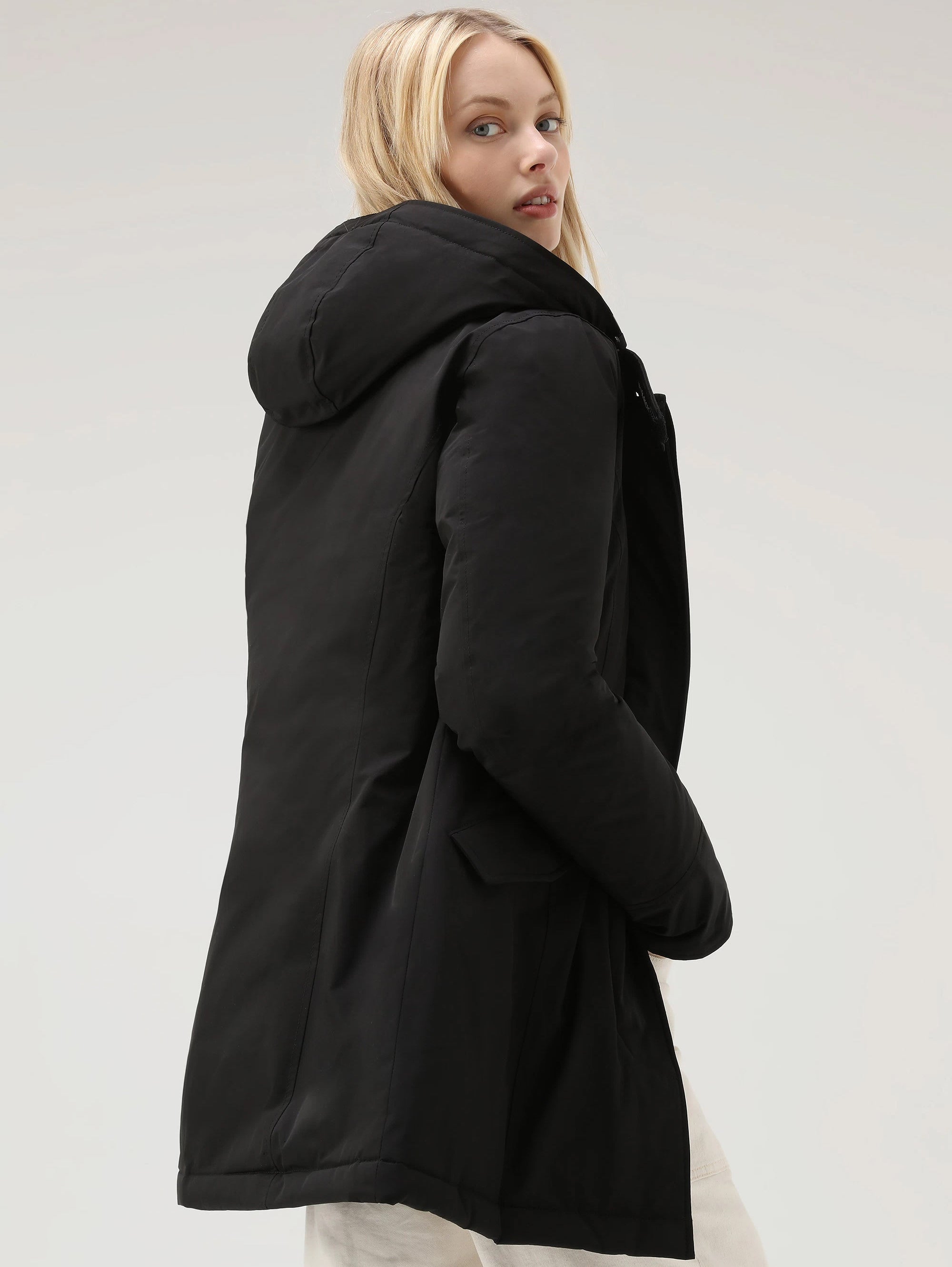 Giaccone Parka Luxus in Shape Memory Nero