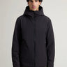 WOOLRICH-Giacca Antivento con Cappuccio Pacific Nero-TRYME Shop