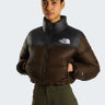 THE NORTH FACE-Piumino Corto Nuptse Short Marrone-TRYME Shop