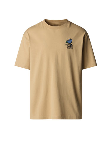 Unisex-T-Shirt Plasticfree Peaks Khaki