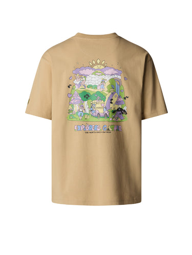 Unisex-T-Shirt Plasticfree Peaks Khaki
