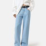 CLOSED-Jeans Wide Fit con Vita Media Blu-TRYME Shop