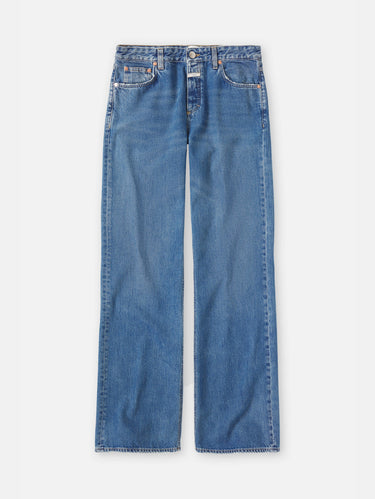 Gillan jeans met wijde pijp blauw