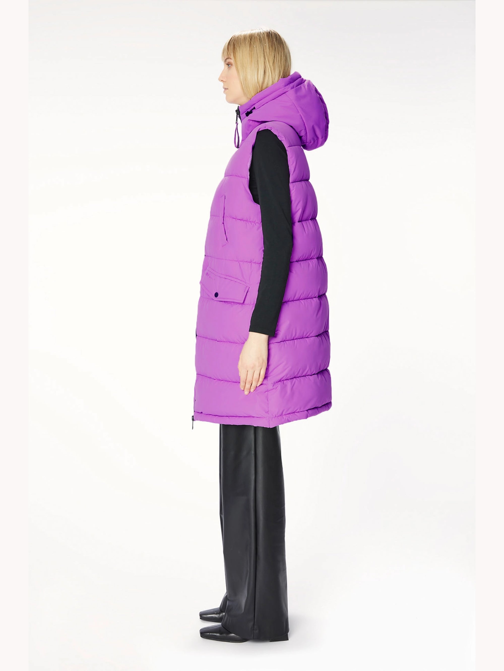 Orchidea Padded Vest with Hood