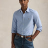 RALPH LAUREN-Camicia Oxford Slim Fit Blu-TRYME Shop