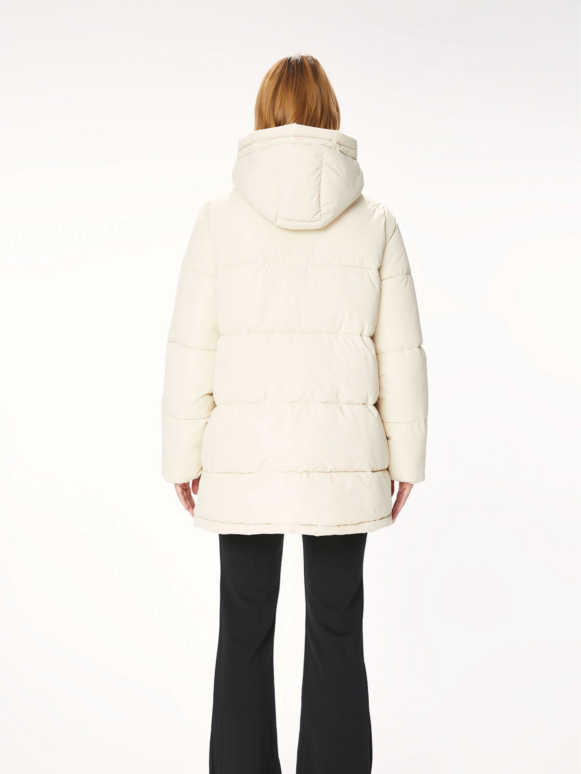 Nylon Jacket with Cream Hood
