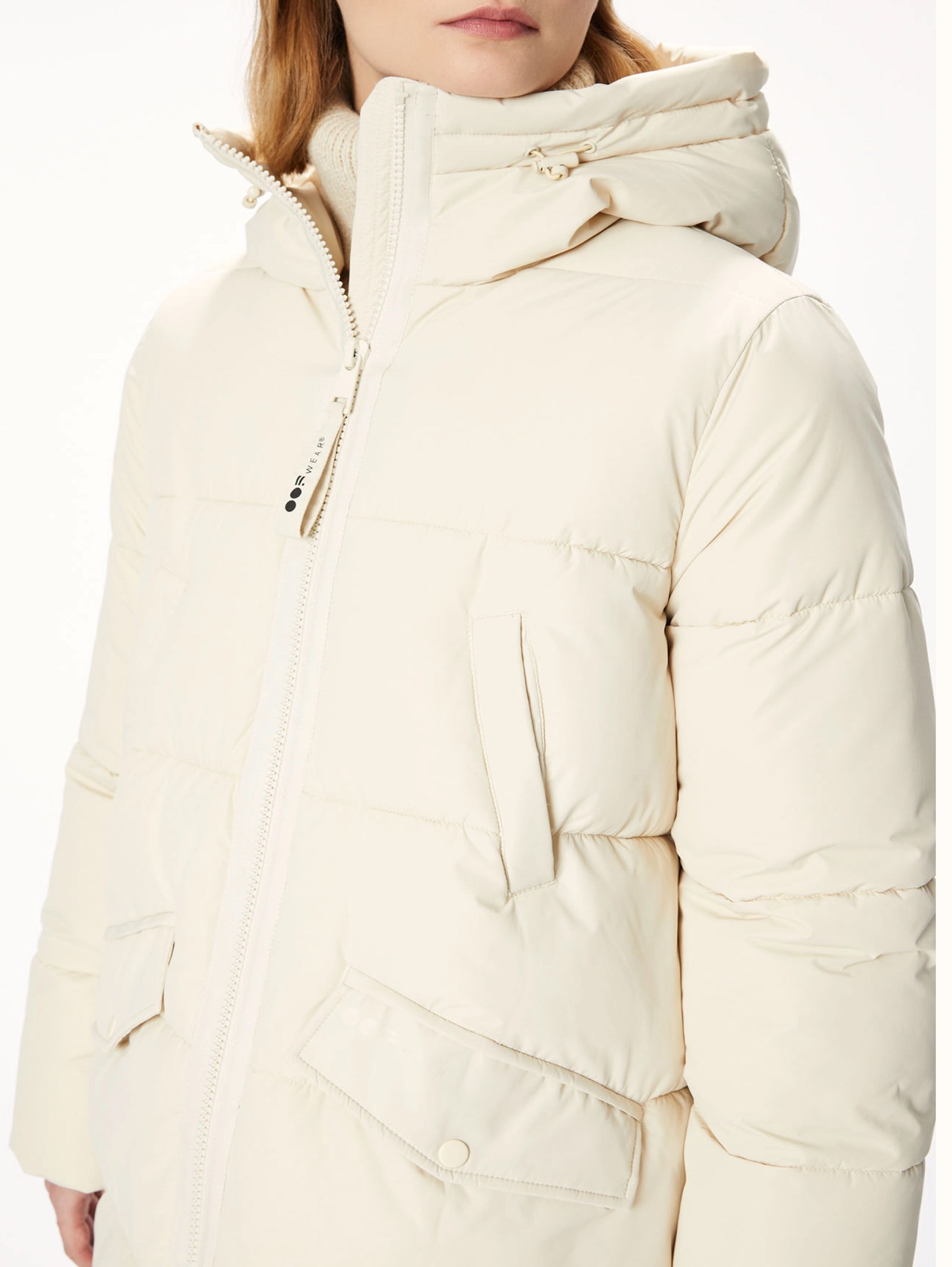 Nylon Jacket with Cream Hood