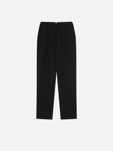 Elegante Hose aus technischem Cady Schwarz