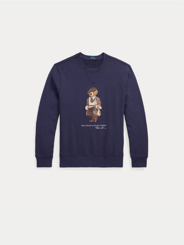 Sweatshirt mit Polo Bear Print in Blau