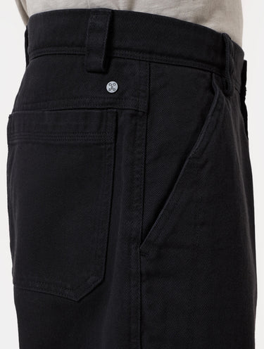 Black Cotton Twill Pants