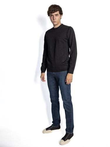 Hose aus elastischem Denim Blau