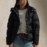 RALPH LAUREN-Piumino Idrorepellente con Cappuccio Nero-TRYME Shop