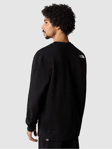 Simple Dome Sweatshirt met Ronde Hals Zwart
