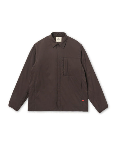 Overshirt Leggera con Imbottitura in Primaloft Marrone