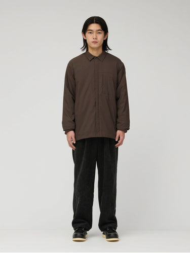 Overshirt Leggera con Imbottitura in Primaloft Marrone