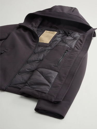 Black Short Windproof Parka