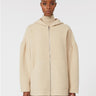 MAX MARA MM-Felpa Oversize in Jersey di Double di Lana Albino/Cammello-TRYME Shop