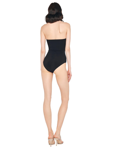 Body à décolleté cœur Noir