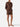 Shorts in Lino Fantasia Leopardata Marrone
