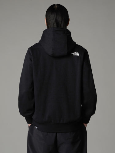 Zwarte hoodie met rits