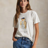 RALPH LAUREN-Maglietta Girocollo con Polo Bear Boxeur Bianco-TRYME Shop