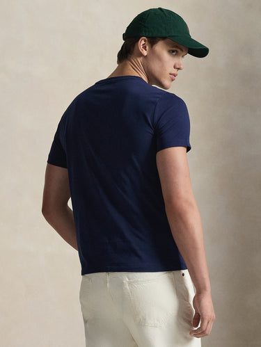 T-Shirt Rundhalsausschnitt Custom Slim Fit Dunkelblau