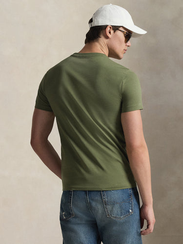 T-Shirt Rundhalsausschnitt Custom Slim Fit Grün