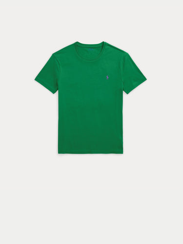 Ronde Hals T-shirt Custom Slim Fit Grasgroen