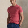 RALPH LAUREN-T-shirt Girocollo Custom Slim Fit Rosa-TRYME Shop