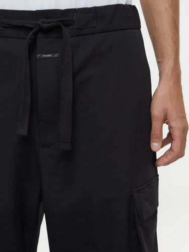 Cargo broek van nylon zwart