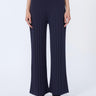 MAX MARA MM-Pantaloni a Coste in Viscosa Stretch Blu-TRYME Shop