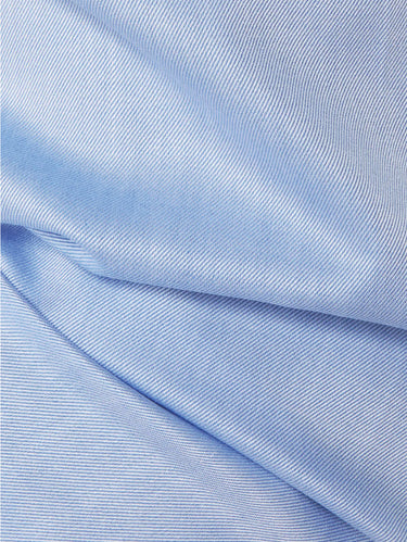 Camicia No Stiro in Cotone Celeste