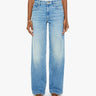 MOTHER-Jeans Vita Alta con Gamba Larga Blu Chiaro-TRYME Shop