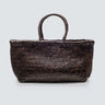 DRAGON DIFFUSION-Borsa a Cestino Intrecciato Diagonalmente Bamboo Triple Jump Big Marrone-TRYME Shop