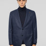 LATORRE-Giacca Sfoderata in Pura Lana Blu Melange-TRYME Shop