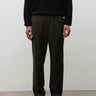 NORSE PROJECTS-Pantaloni Gamba Ampia in Lana Trysil Pino-TRYME Shop