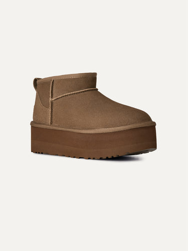 Stivaletti con Plateau Ultra Mini Platform Bronzo