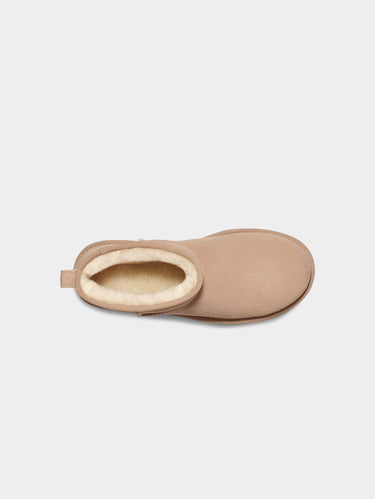Stiefeletten mit Plateau Ultra Mini Platform Sand