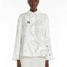 MAX MARA LEISURE-Camicia in Seta Stampata Bianco-TRYME Shop