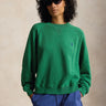 RALPH LAUREN-Felpa Girocollo Oversize Verde-TRYME Shop