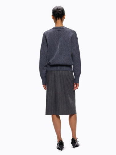 Cardigan in Misto Cashmere Corvo