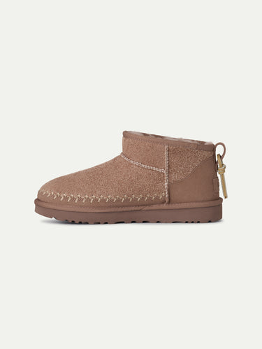 Enkellaarsjes met Ultra Mini Veters Biarritz Bruin