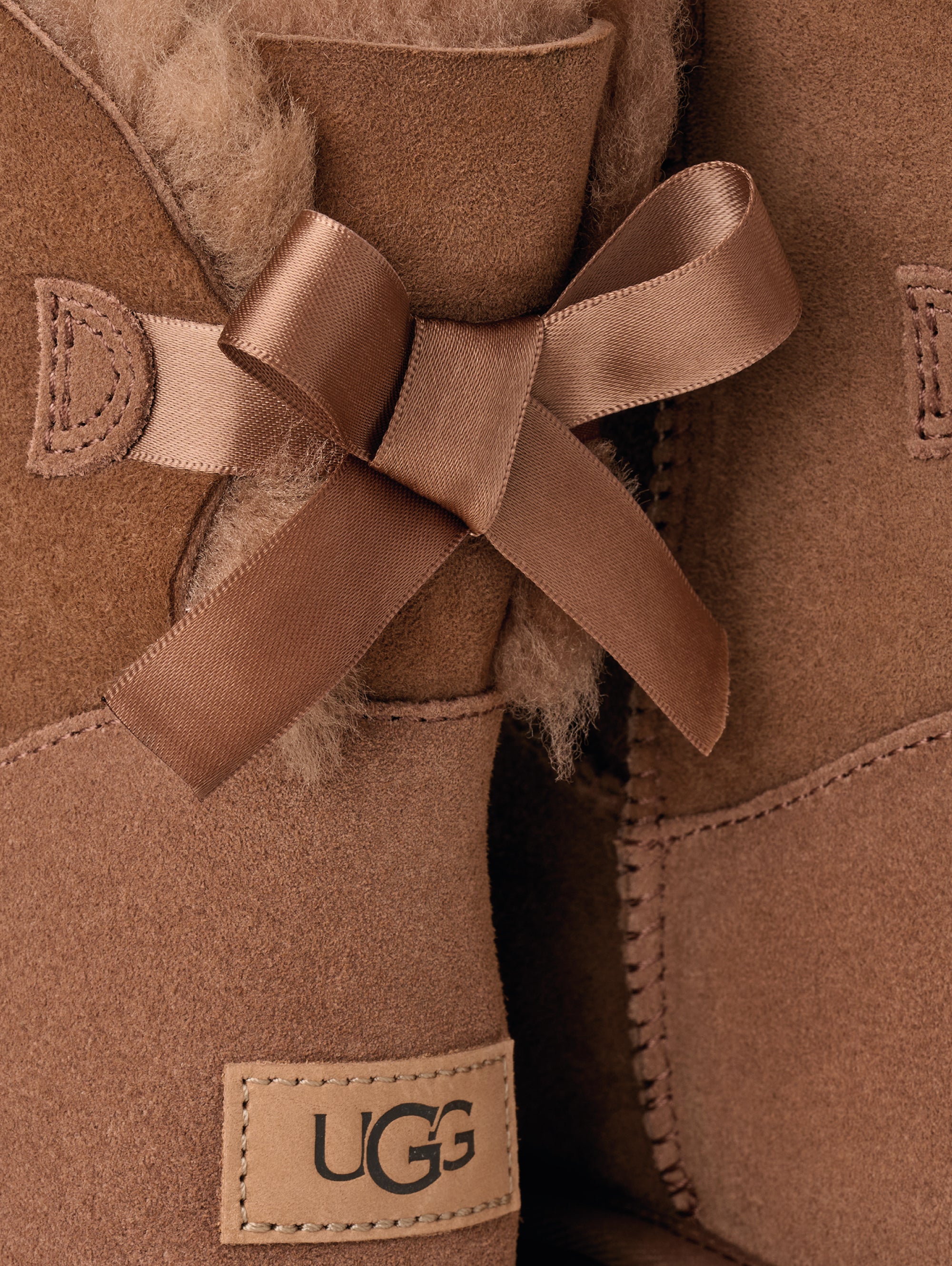 UGG Stivali Mini Bailey Bow con Fiocco Marrone – TRYME Shop