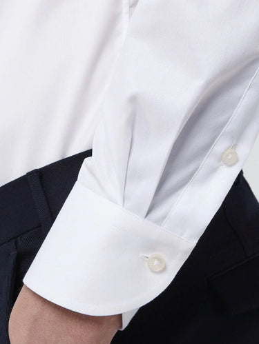 Camicia No Stiro in Cotone Bianco