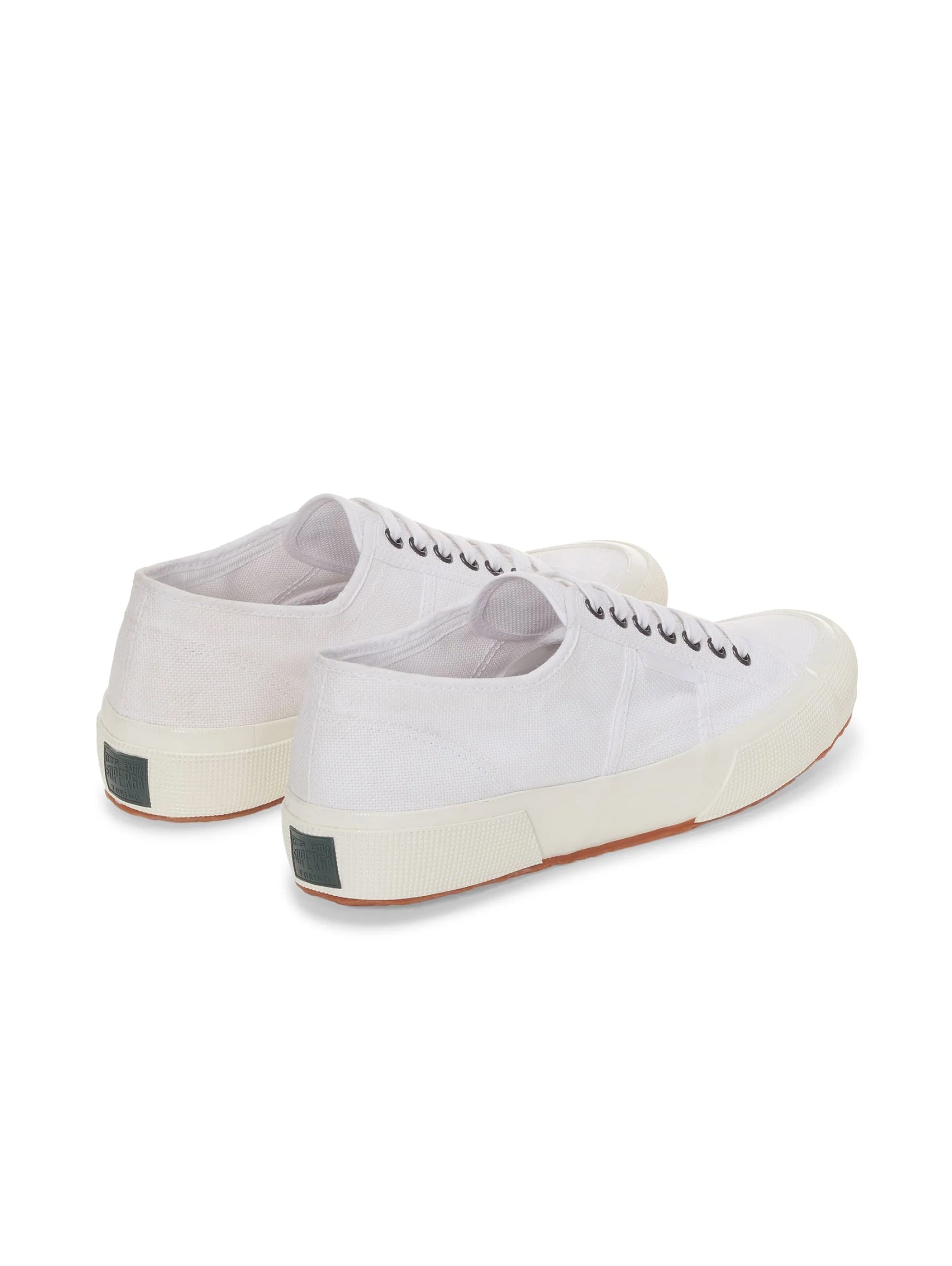 Sneakers Basse Archivio in Cotone Bianco